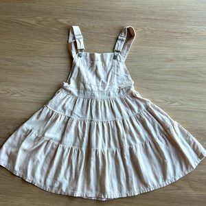 Zara kids size 10 linen overall skirt dress